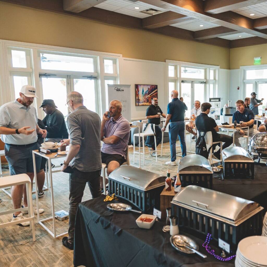 CGA Players networking on the event