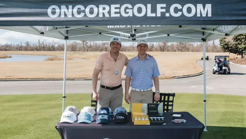 oncore golf cga sponsor booth