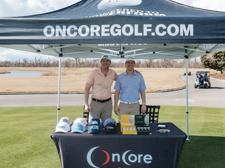 oncore golf cga sponsor booth