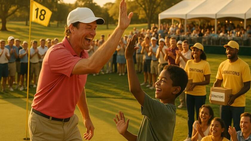 celebrity golf for community impact