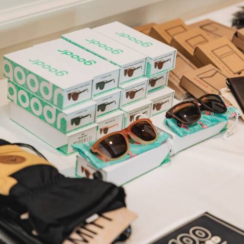 merchandise display at the pairing party