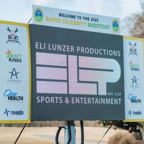led banner on the CGA event