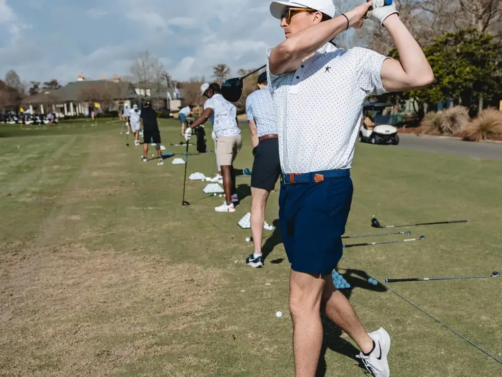 CGA Players lined up for their drive